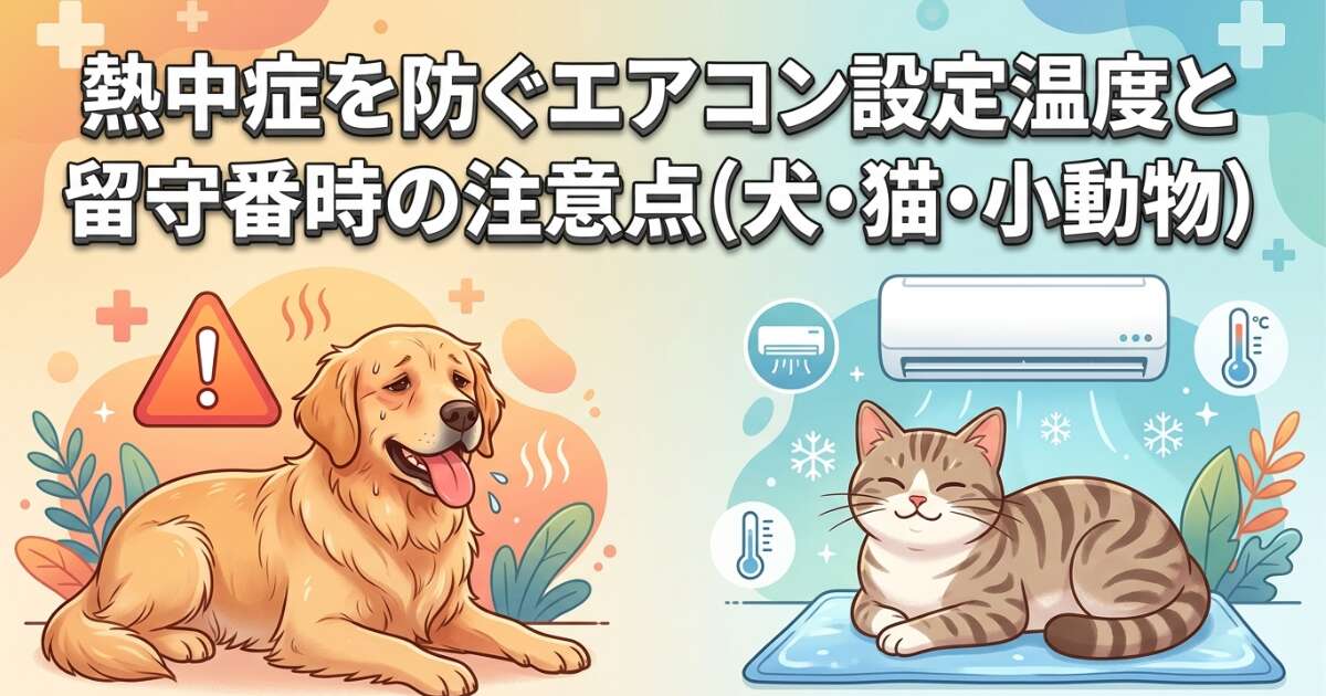 夏の本番！熱中症を防ぐエアコン設定温度と留守番時の注意点