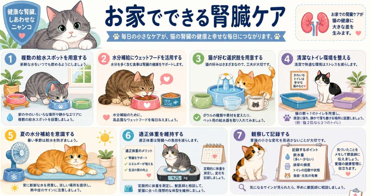 猫のお家でできる腎臓ケア