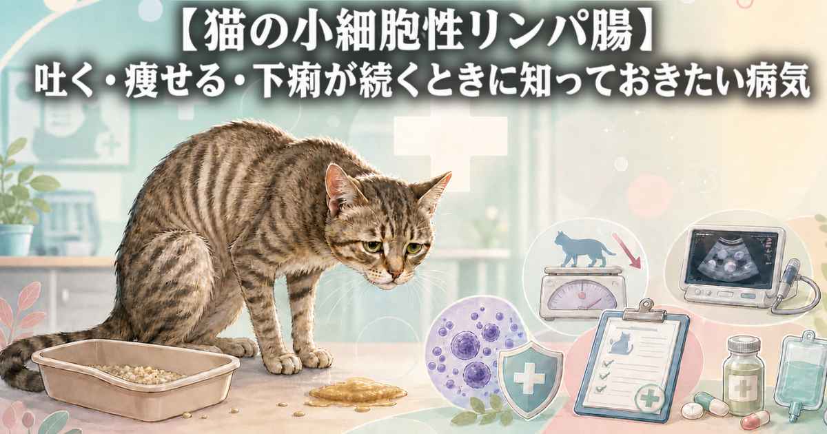 【猫の小細胞性リンパ腫】吐く・痩せる・下痢が続くときに知っておきたい病気
