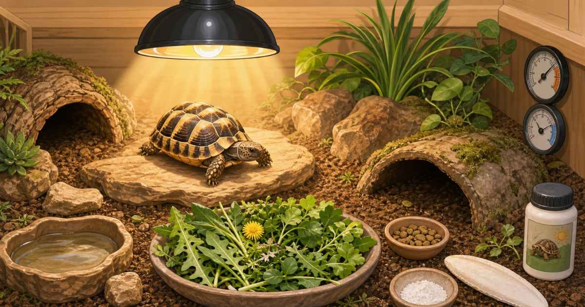 カメの適切な飼育風景
